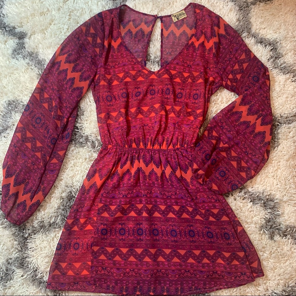 Show Me Your MuMu Rainey Rajah Dress Sz M - Picture 2 of 8